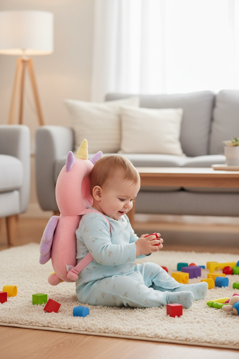 Mochila anticaidas para tu bebé de unicornio